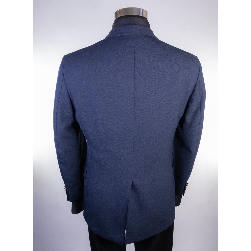 Brooks Brothers Brooksgate Blazer Mens 38S Navy Gold Three Buttons Sport Jacket - Picture 8 of 12